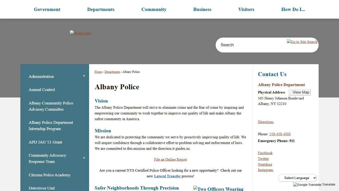 Albany Police Albany, NY